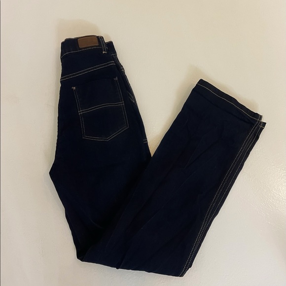 Hell Bunny Weston Denim trouser pants - Picture 4 of 11